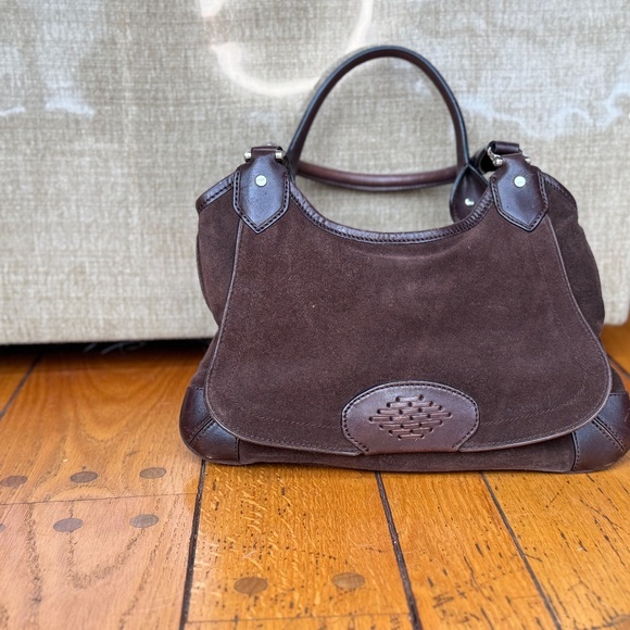 Cole Haan Brown Suede and Leather Purse - Picture 14 of 14